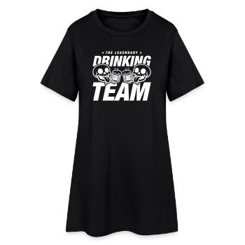 Bière Squelette de l’équipe de boisson - Robe T-shirt Femme - noir - Devant