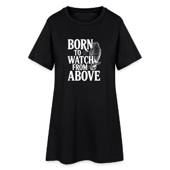 Né pour regarder d’en haut - Robe T-shirt Femme - noir - Devant