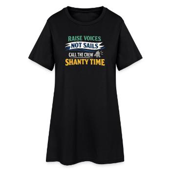 Communauté de musique folk Shanty Crew - Robe T-shirt Femme - noir - Devant
