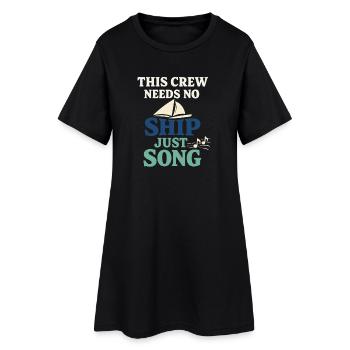 Communauté de musique folk Shanty Crew - Robe T-shirt Femme - noir - Devant