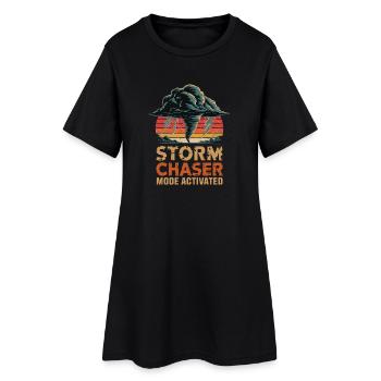 Mode Chasseur de Tempête activé Tornade Sturmjäger - Robe T-shirt Femme - noir - Devant