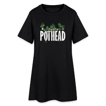 Amoureux des plantes Jardiniers Jardinage - Robe T-shirt Femme - noir - Devant