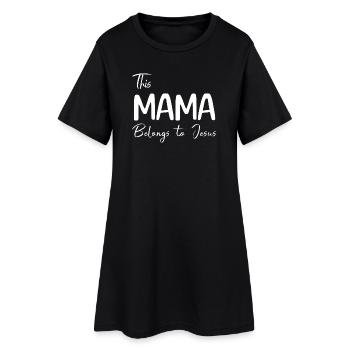 This Mama Belongs to Jesus - Women’s T-Shirt Dress - black - Front