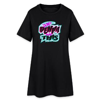 Ne me faites pas ça en denim - Robe T-shirt Femme - noir - Devant