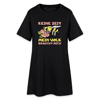 Pas le temps, ma colonie a besoin de moi, apiculteur, apiculture, - Robe T-shirt Femme - noir - Devant
