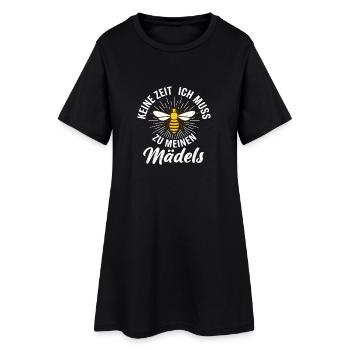 Pas le temps, je dois aller chez mes filles marchands de miel - Robe T-shirt Femme - noir - Devant