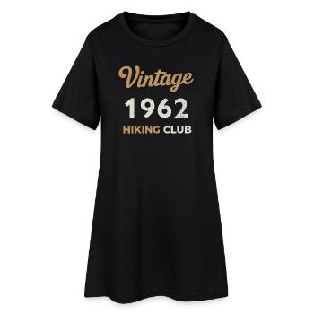 Millésime 1962 – Année de naissance rétro du Yachting Club - Robe T-shirt Femme - noir - Devant