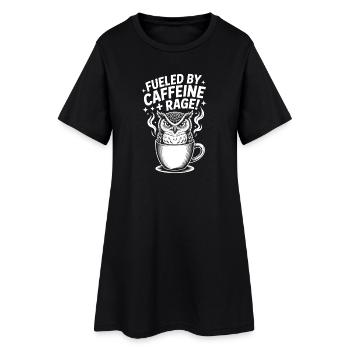 Dictons du café Caféine Cadeau drôle de café - Robe T-shirt Femme - noir - Devant
