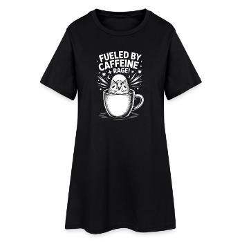 Dictons du café Caféine Cadeau drôle de café - Robe T-shirt Femme - noir - Devant