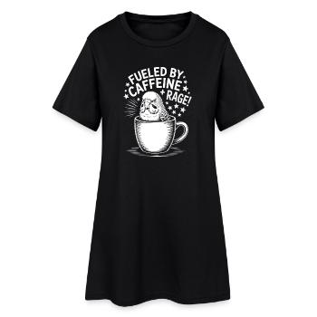 Dictons du café Caféine Cadeau drôle de café - Robe T-shirt Femme - noir - Devant
