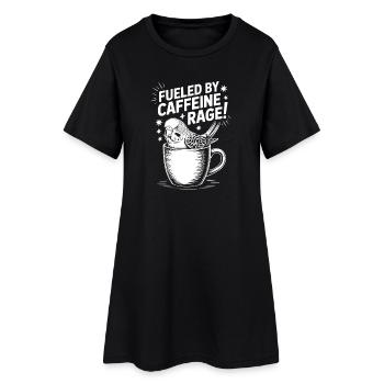 Dictons du café Caféine Cadeau drôle de café - Robe T-shirt Femme - noir - Devant