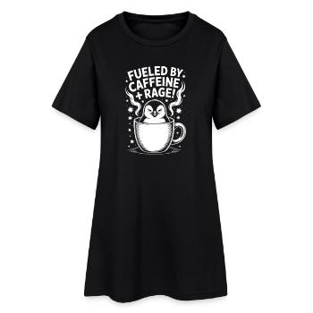 Dictons du café Caféine Cadeau drôle de café - Robe T-shirt Femme - noir - Devant