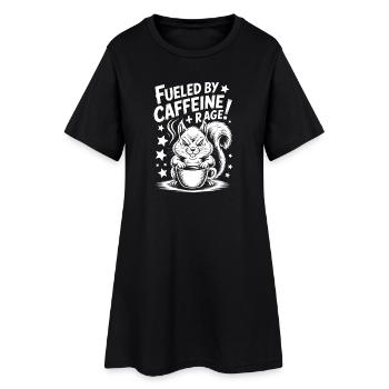 Dictons du café Caféine Cadeau drôle de café - Robe T-shirt Femme - noir - Devant
