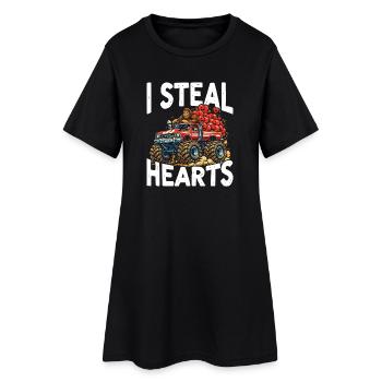 I Steal Hearts Monster Truck - Women’s T-Shirt Dress - black - Front