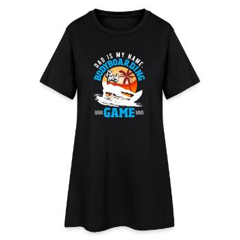 Surfeur Surfeur Bodyboarder - Robe T-shirt Femme - noir - Devant
