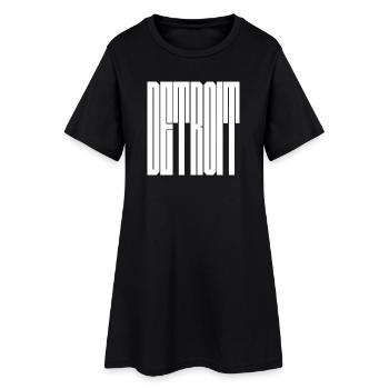 Logo de Detroit USA City - Robe T-shirt Femme - noir - Devant