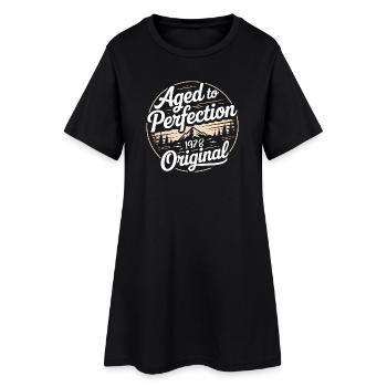 Vintage 1978 Né Rétro Original 1978 - Robe T-shirt Femme - noir - Devant