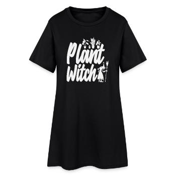 Sorcière des plantes Amante des plantes - Robe T-shirt Femme - noir - Devant