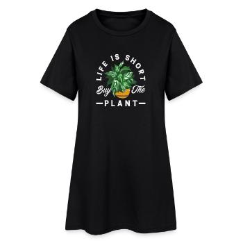 Jardinage des succulentes amateur de plantes - Robe T-shirt Femme - noir - Devant