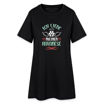 Amour havanais avec des ailes - Robe T-shirt Femme - noir - Devant