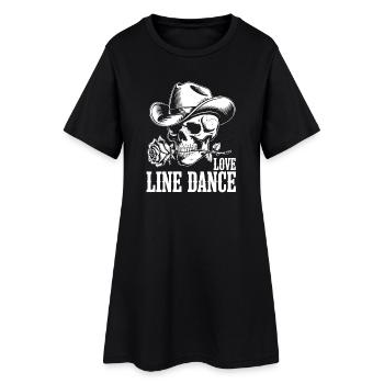 Danse en ligne Bone Cowboy Love - Robe T-shirt Femme - noir - Devant