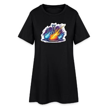 Expérience du laboratoire de la pluie de météores Quadrantide Lab Geek - Robe T-shirt Femme - noir - Devant