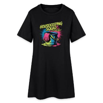 Funny Cleaning Design - Women’s T-Shirt Dress - black - Front