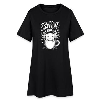 Dictons du café Caféine Cadeau drôle de café - Robe T-shirt Femme - noir - Devant