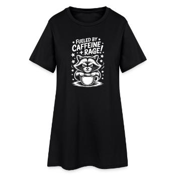 Dictons du café Caféine Cadeau drôle de café - Robe T-shirt Femme - noir - Devant