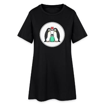 Intelligence de la nature de mycélium de champignons vintage - Robe T-shirt Femme - noir - Devant