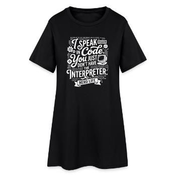 Codeflüstern Nerdleben - Women’s T-Shirt Dress - black - Front