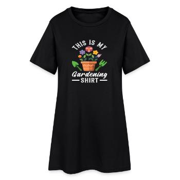 Succulente amoureuse des plantes. Voilà - Robe T-shirt Femme - noir - Devant