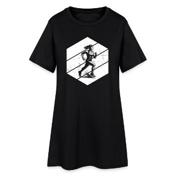 Focus purement sur la course - Robe T-shirt Femme - noir - Devant