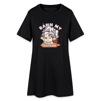 Banh mi Vietnam - Robe T-shirt Femme - noir - Devant