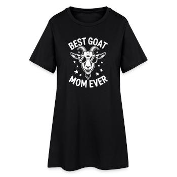 Ziege Sprüche Ziegen Lustiges Ziege Geschenk - Frauen T-Shirt-Kleid - Schwarz - Vorne