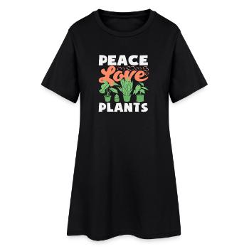 Love Plants Hobby Gardener Gardening - Women’s T-Shirt Dress - black - Front