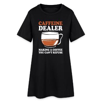 Espresso Caffeine Barista Coffee - Women’s T-Shirt Dress - black - Front