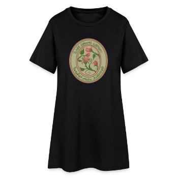 Insigne des Roses des Femmes Bien Élevées - Robe T-shirt Femme - noir - Devant