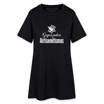 Contre tout antisémitisme - Robe T-shirt Femme - noir - Devant