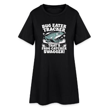 Trape-grenouilles, Mangeur d’insectes, Grenouille pisteuse - Robe T-shirt Femme - noir - Devant