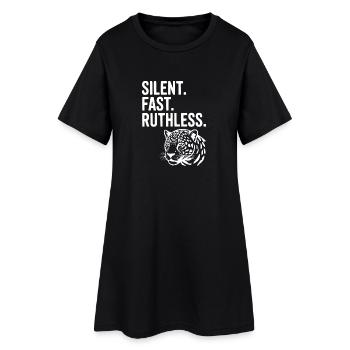 Silent. Fast. Ruthless. - Women’s T-Shirt Dress - black - Front