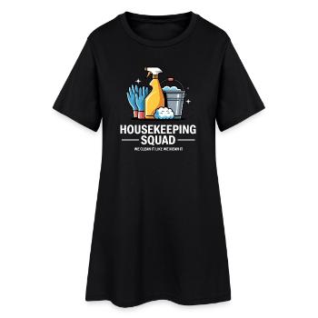 Funny Cleaning Design - Women’s T-Shirt Dress - black - Front
