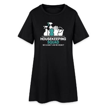 Funny Cleaning Design - Women’s T-Shirt Dress - black - Front
