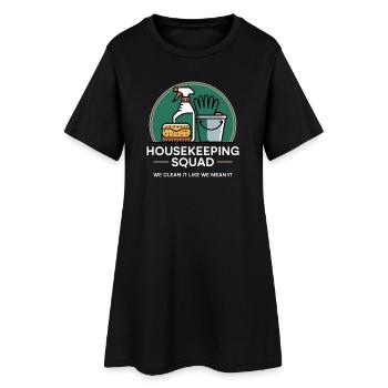 Funny Cleaning Design - Women’s T-Shirt Dress - black - Front