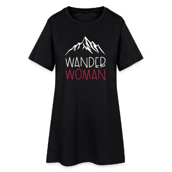 Wander Woman - Women’s T-Shirt Dress - black - Front