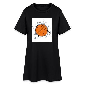 Basket - Robe T-shirt Femme - noir - Devant