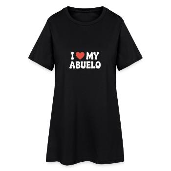 J’aime mon grand-père - Robe T-shirt Femme - noir - Devant