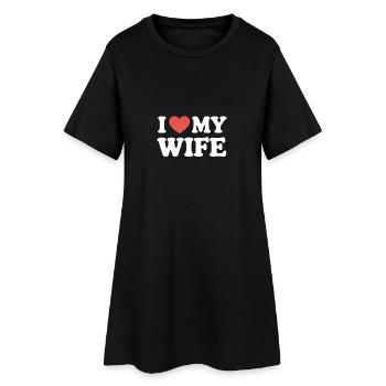I love my wife - Women’s T-Shirt Dress - black - Front