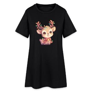Renne Renne - Robe T-shirt Femme - noir - Devant