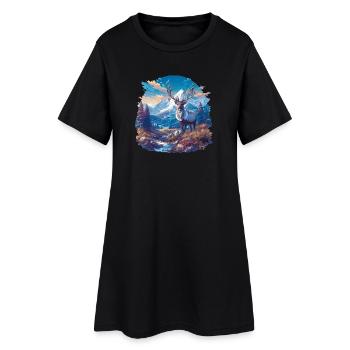 Renne Renne - Robe T-shirt Femme - noir - Devant
